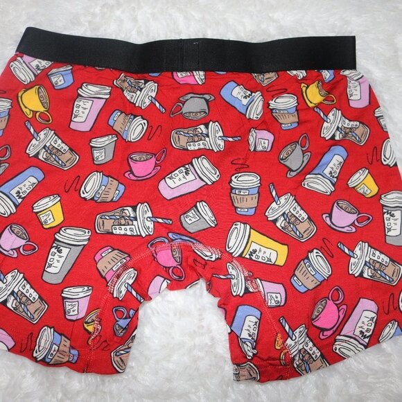 MeUndies mens boxer briefs coffee print size medium new NWOT - Picture 2 of 3